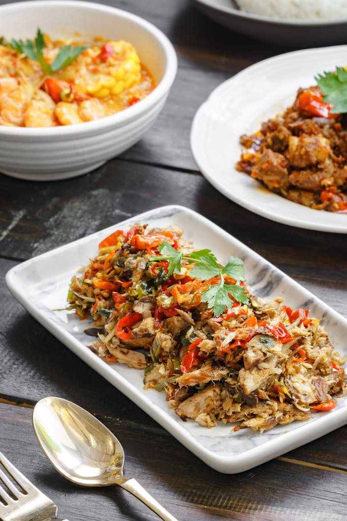 Savor the flavors of Bali with authentic Indonesian tuna and spices.